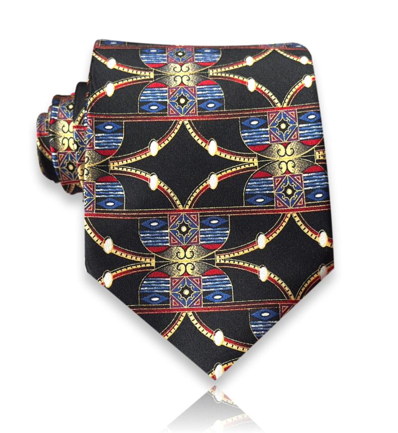 Maltravers - Imperial Mosaic Silk Tie European Craftsmanship