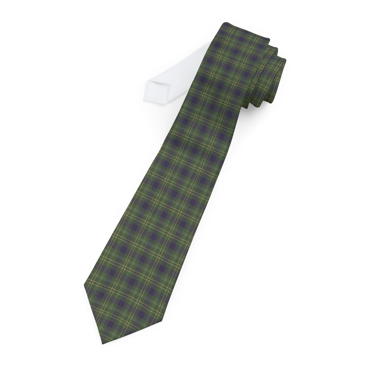 Palmstierna Satin Edition - Moss & Heather Hebridean Plaid Tie