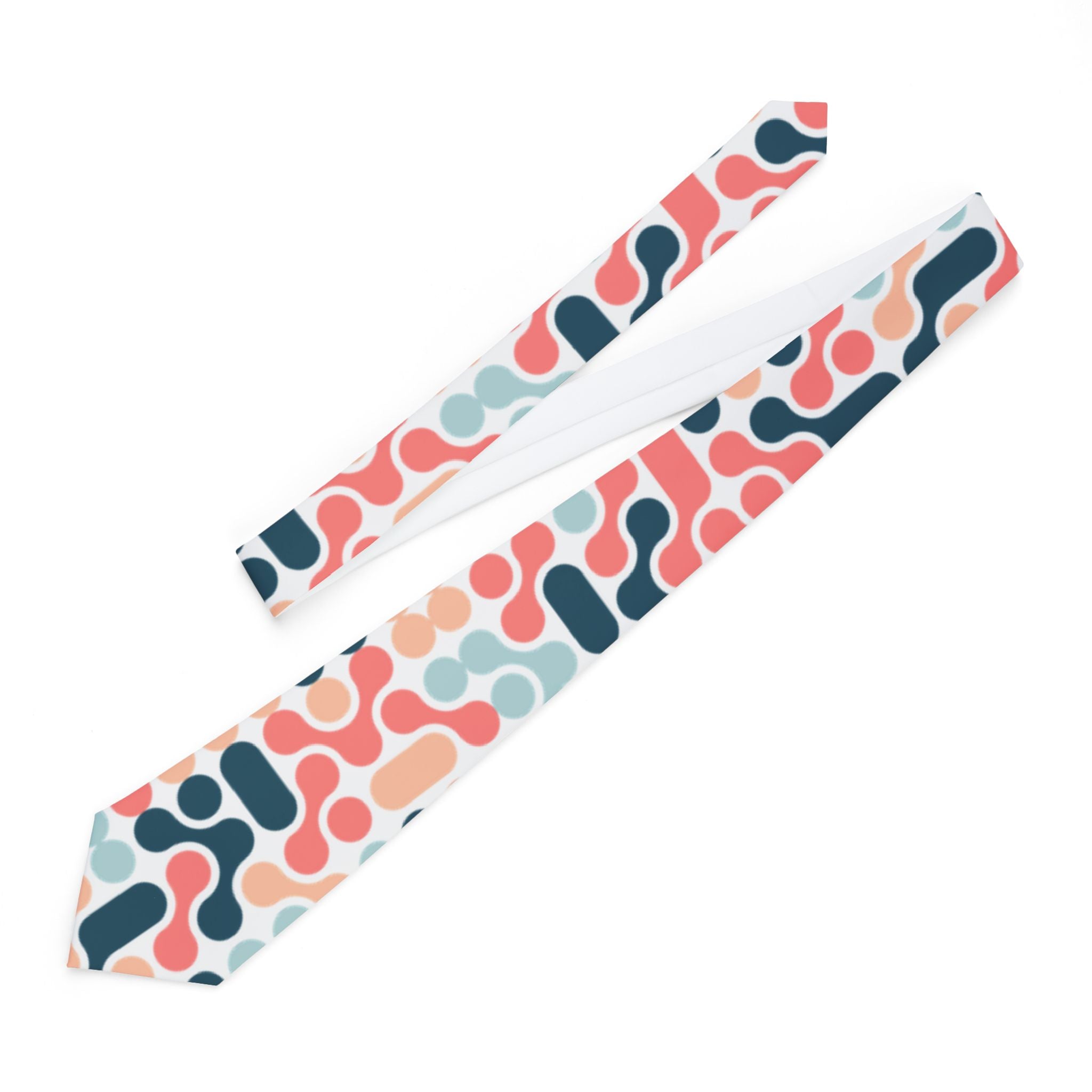 Cárdenas Talisman Tie - Coral Motion Mosaic