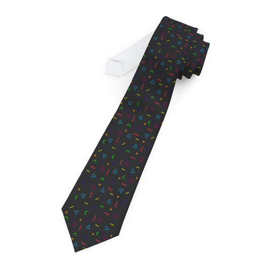 Kingsbury Talisman Tie - Retro Neon Pattern Tie