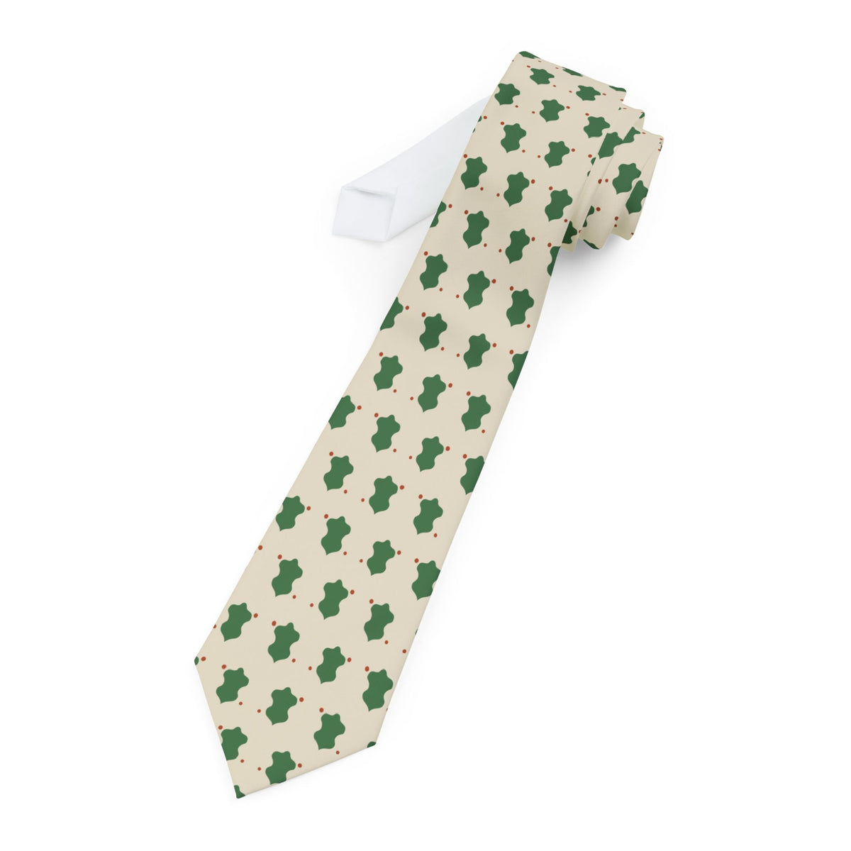 Wolhusen Talisman Tie - Leaf Cutout Olive