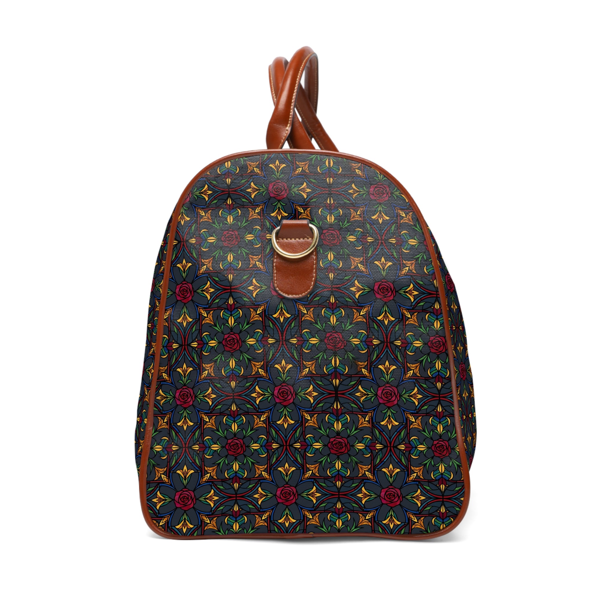 Kirkstall - Stained Glass Rosette Travel Bag