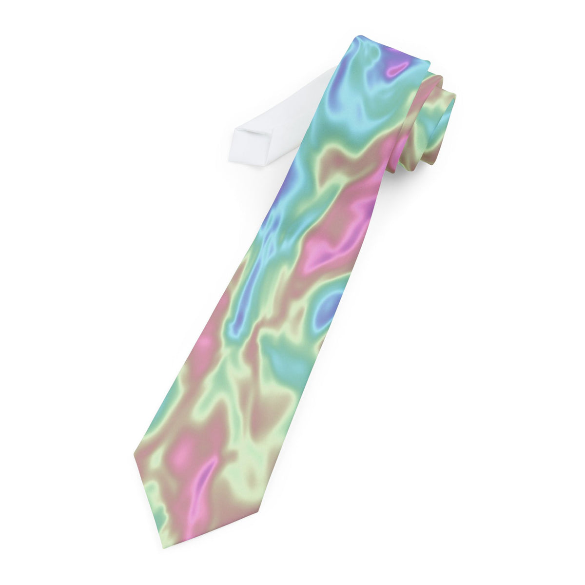 Wachtmeister Satin Edition - Pastel Iridescent Swirl Tie
