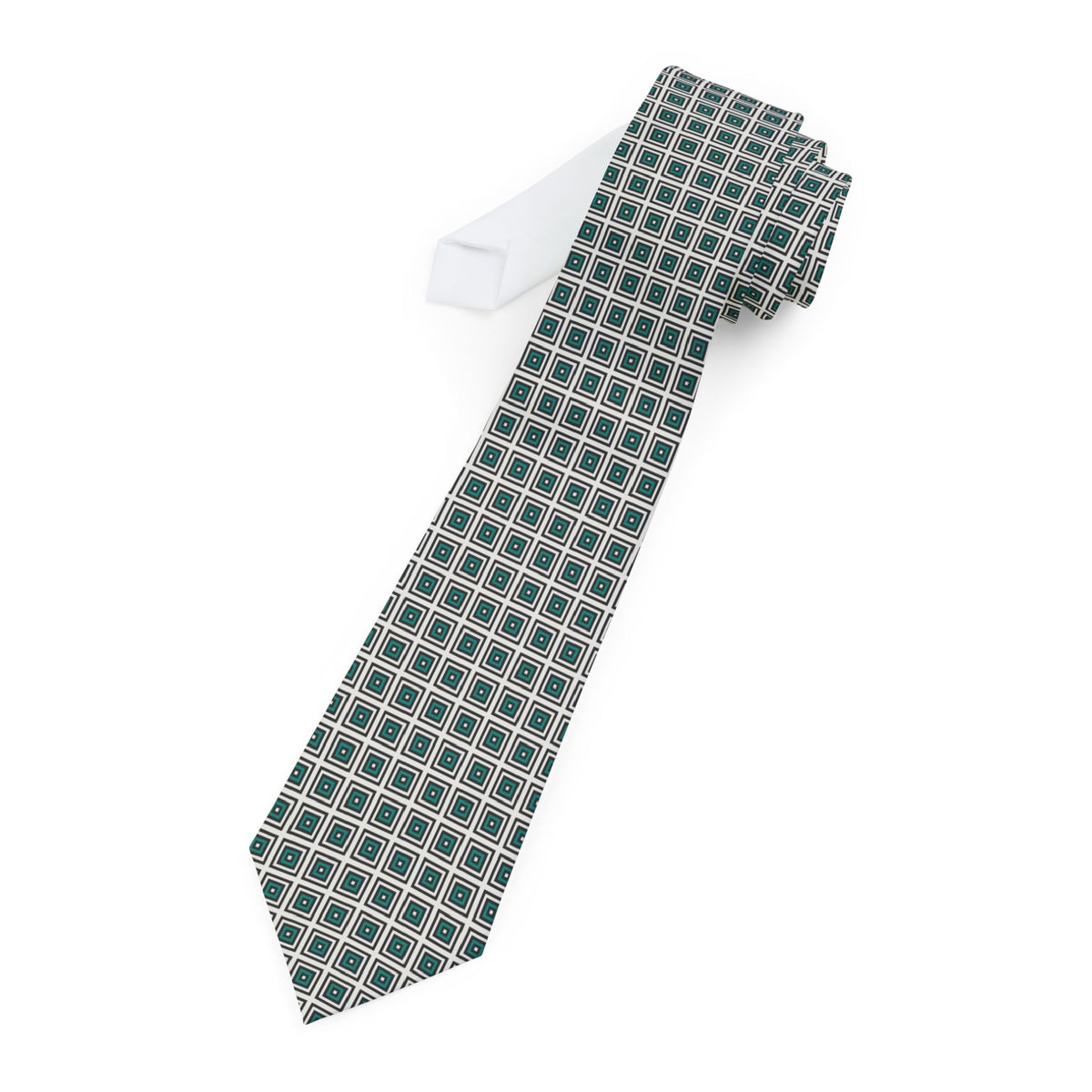 Broc Talisman Tie - Op Art Concentric Squares