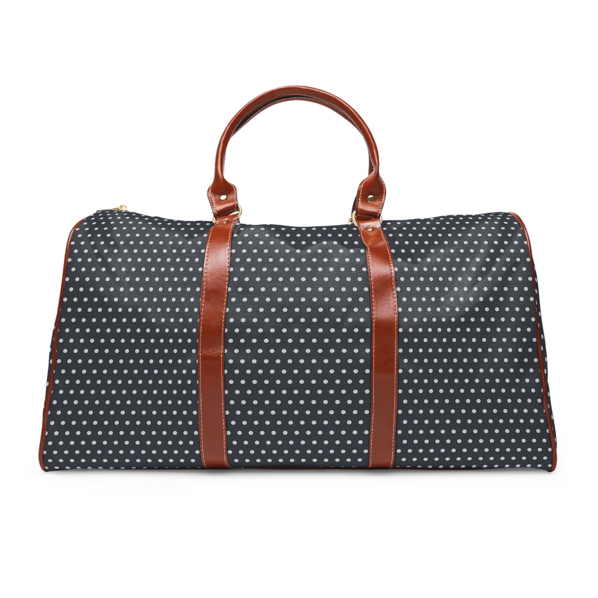 Quessant - Graphite Silver Pin Dot Travel Bag