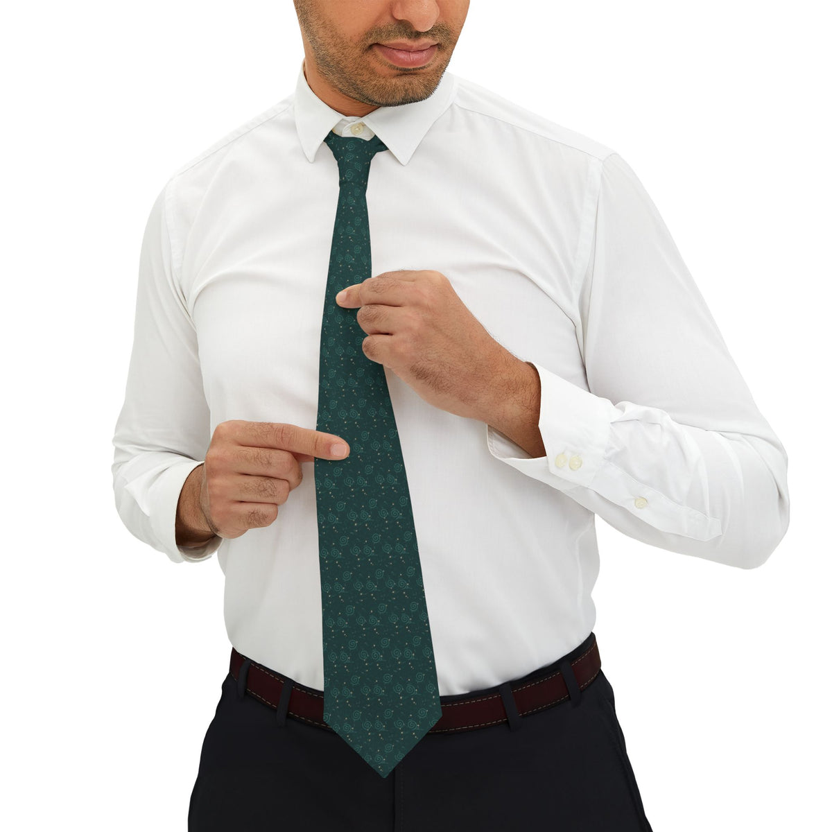 Vitznau Talisman Tie - Starry Swirl Teal