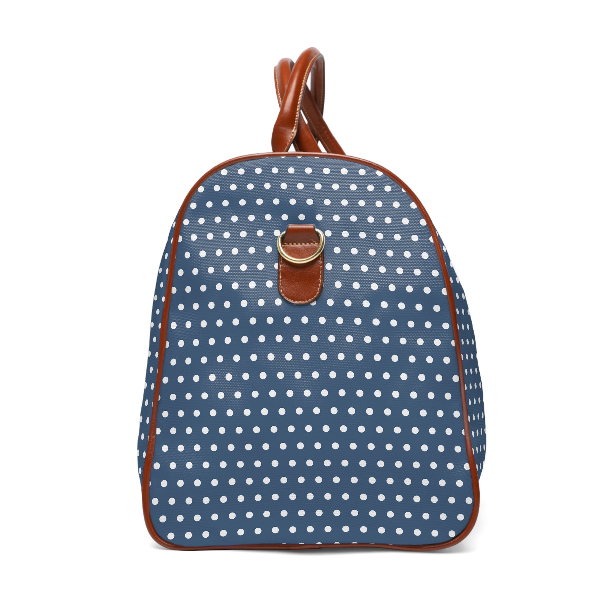 Marsanne - Slate Blue White Pin Dot Travel Bag