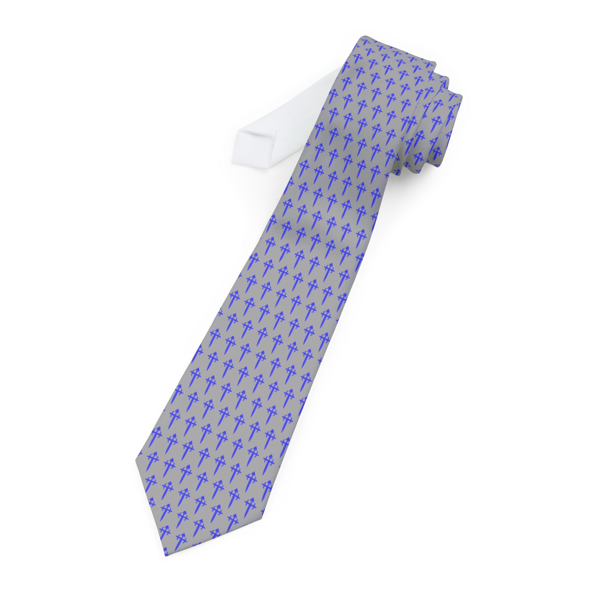 Silver Cipher Tie