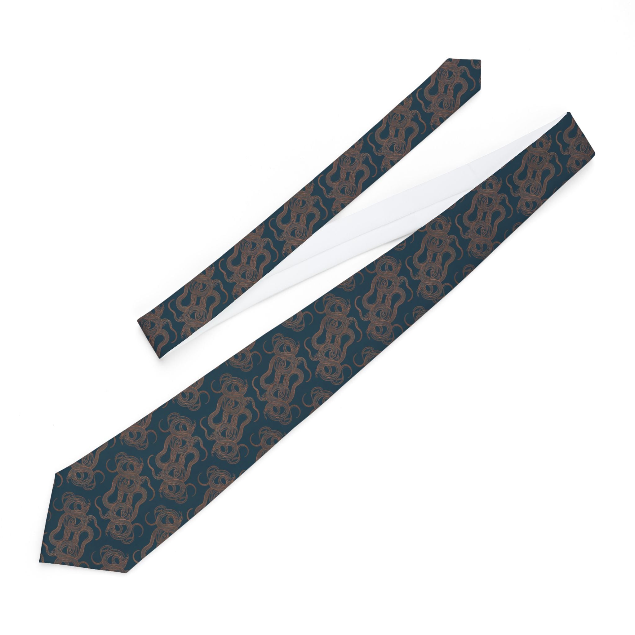 Maen Talisman Tie - Petrol Copper Serpentine