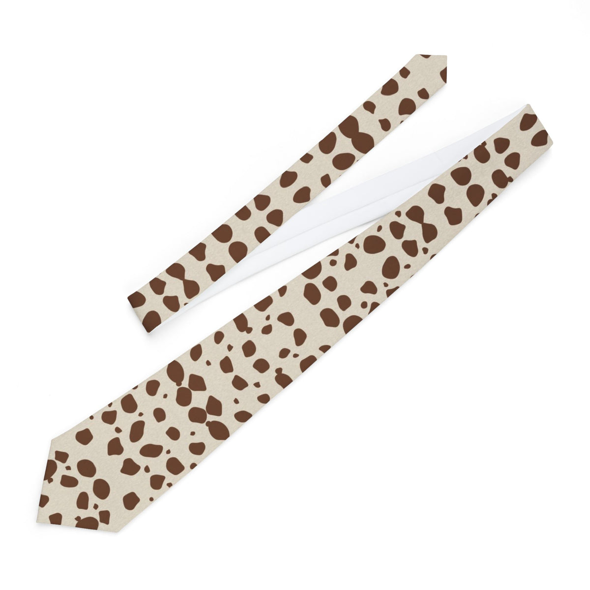 Apponyi Satin Edition - Brown & Cream Holstein Tie – view 2