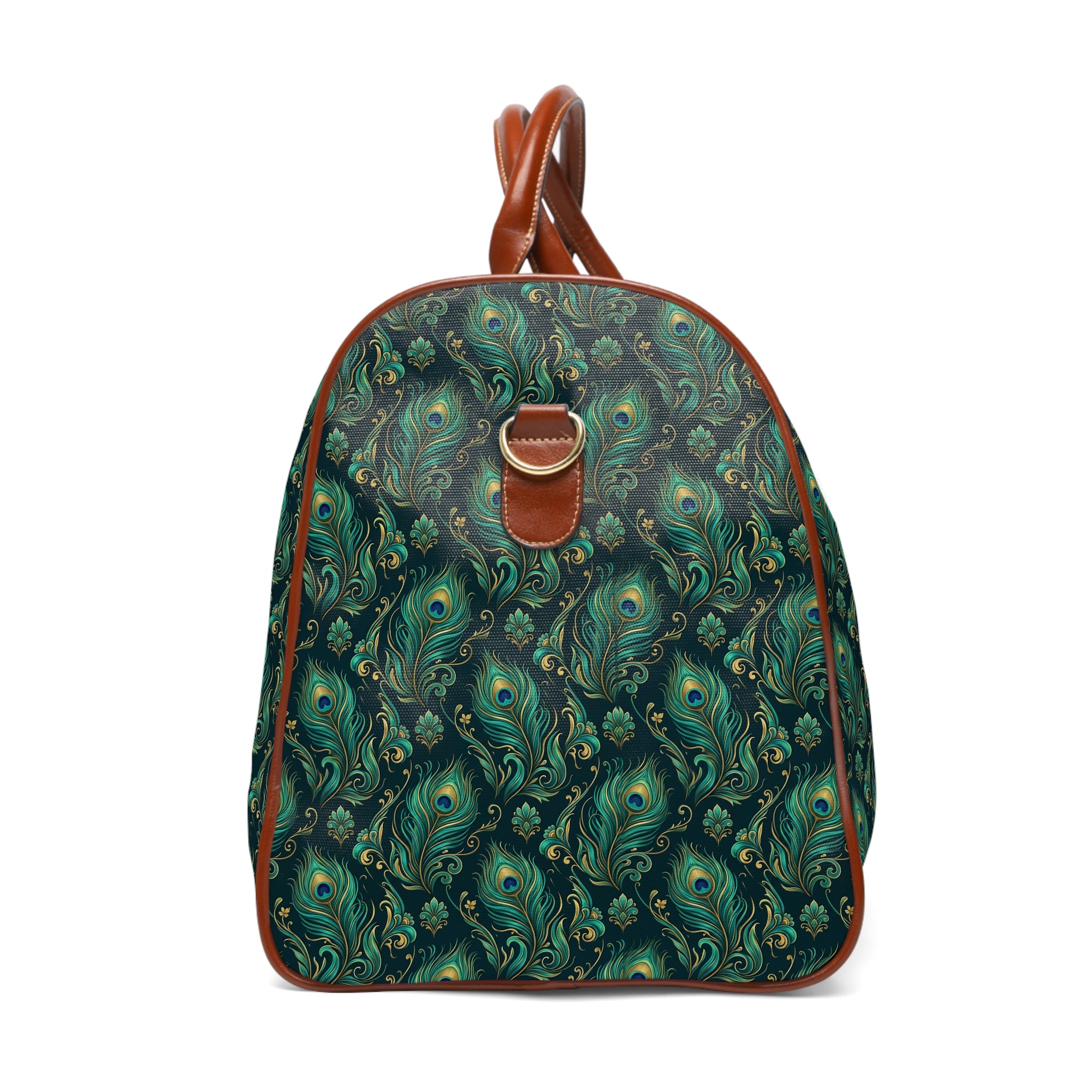 Vireaux - Teal Peacock Plume Travel Bag