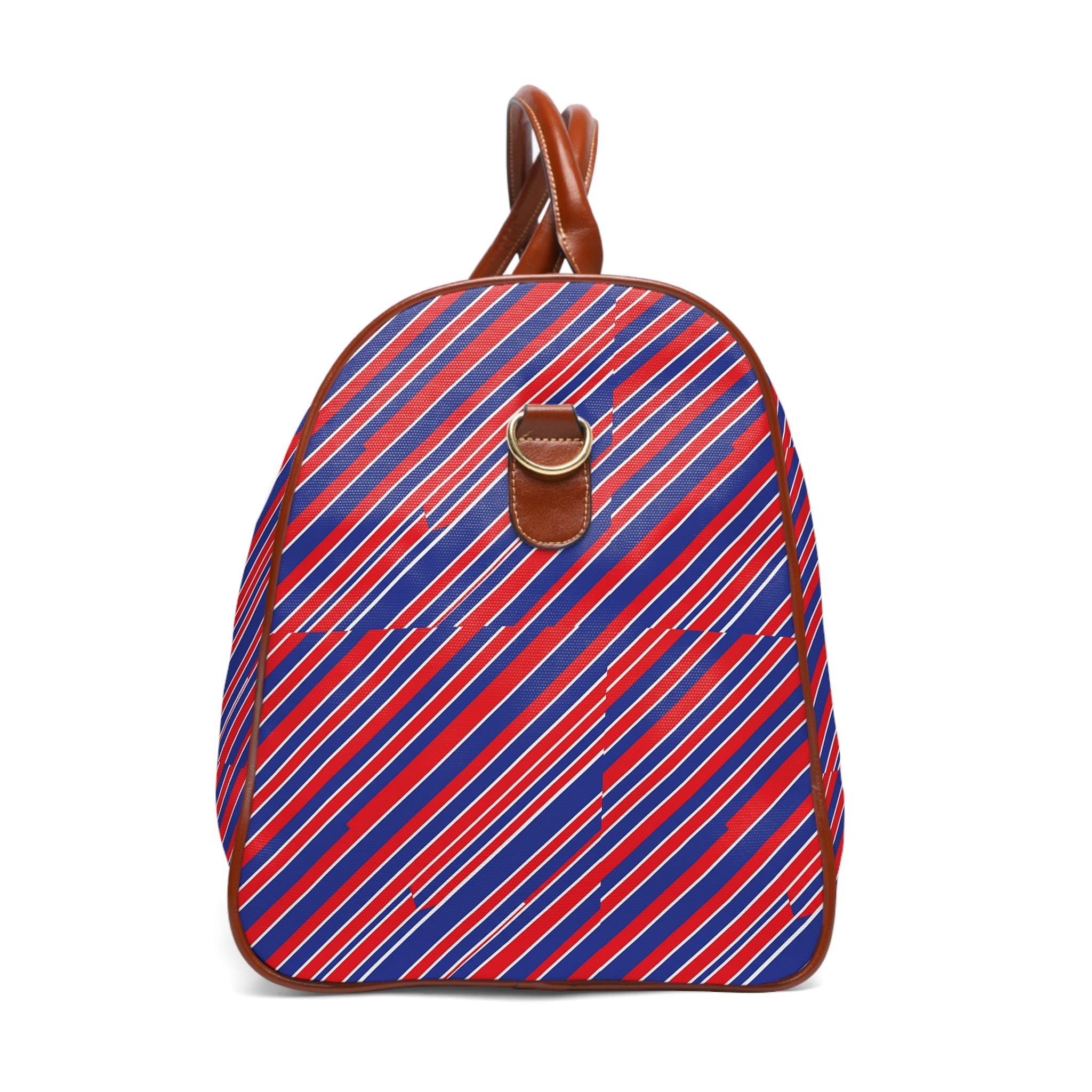 Duravel - Red Blue Regimental Stripe Travel Bag