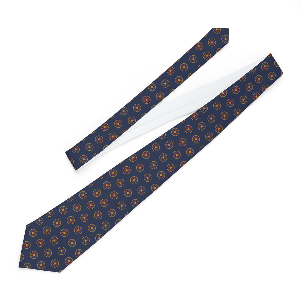 Vouvray Talisman Tie - Crimson Medallion Foulard