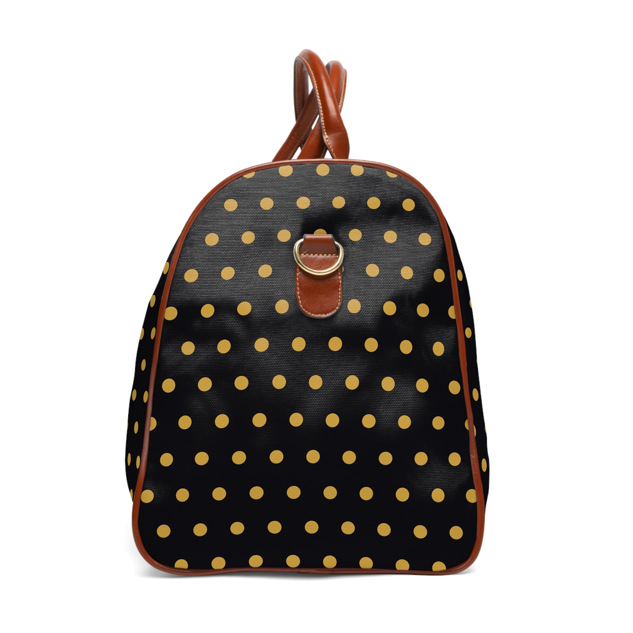 Imola - Black Gold Polka Dot Travel Bag