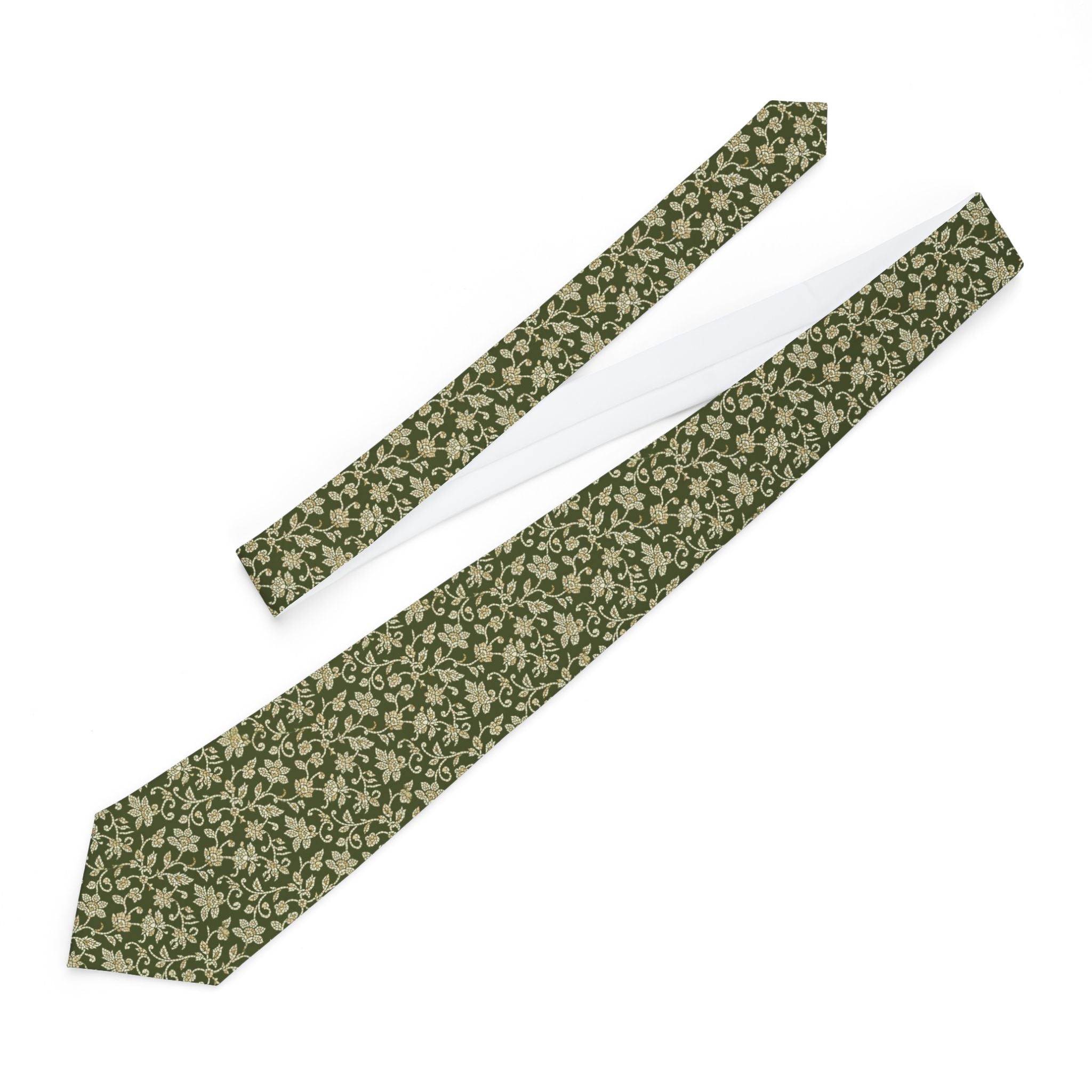 Ronda Talisman Tie - Ivory Vine Mosaic