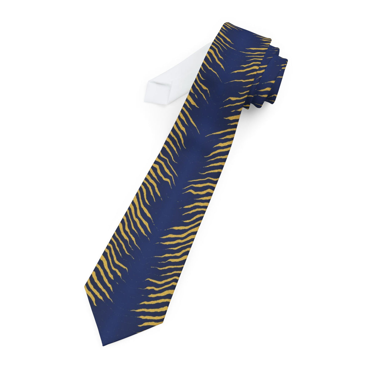 Herberstein Satin Edition - Navy & Gold Tiger Stripe Tie