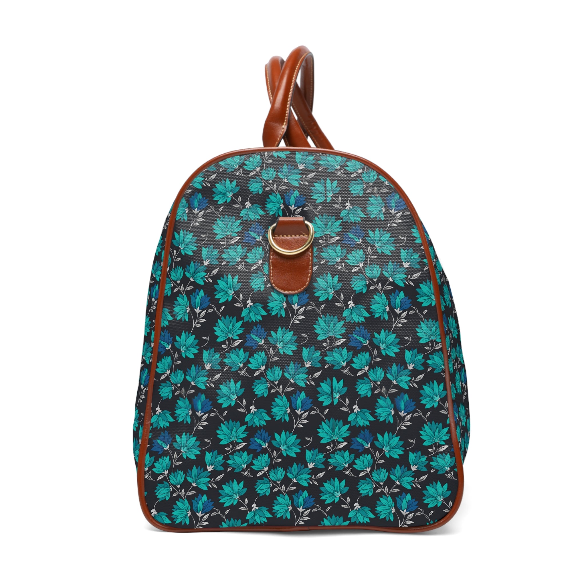 Valdoro - Charcoal Teal Bloom Travel Bag