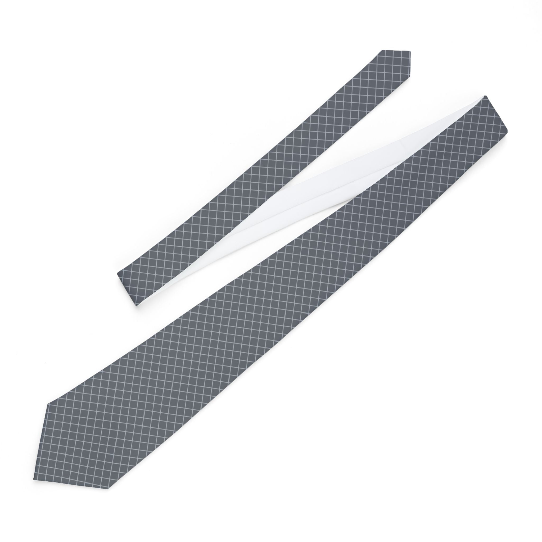 Varallo Talisman Tie - Gray Silver Herringbone