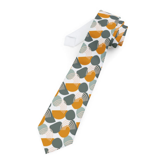 Redcliffe Talisman Tie - Amber Arc Mosaic