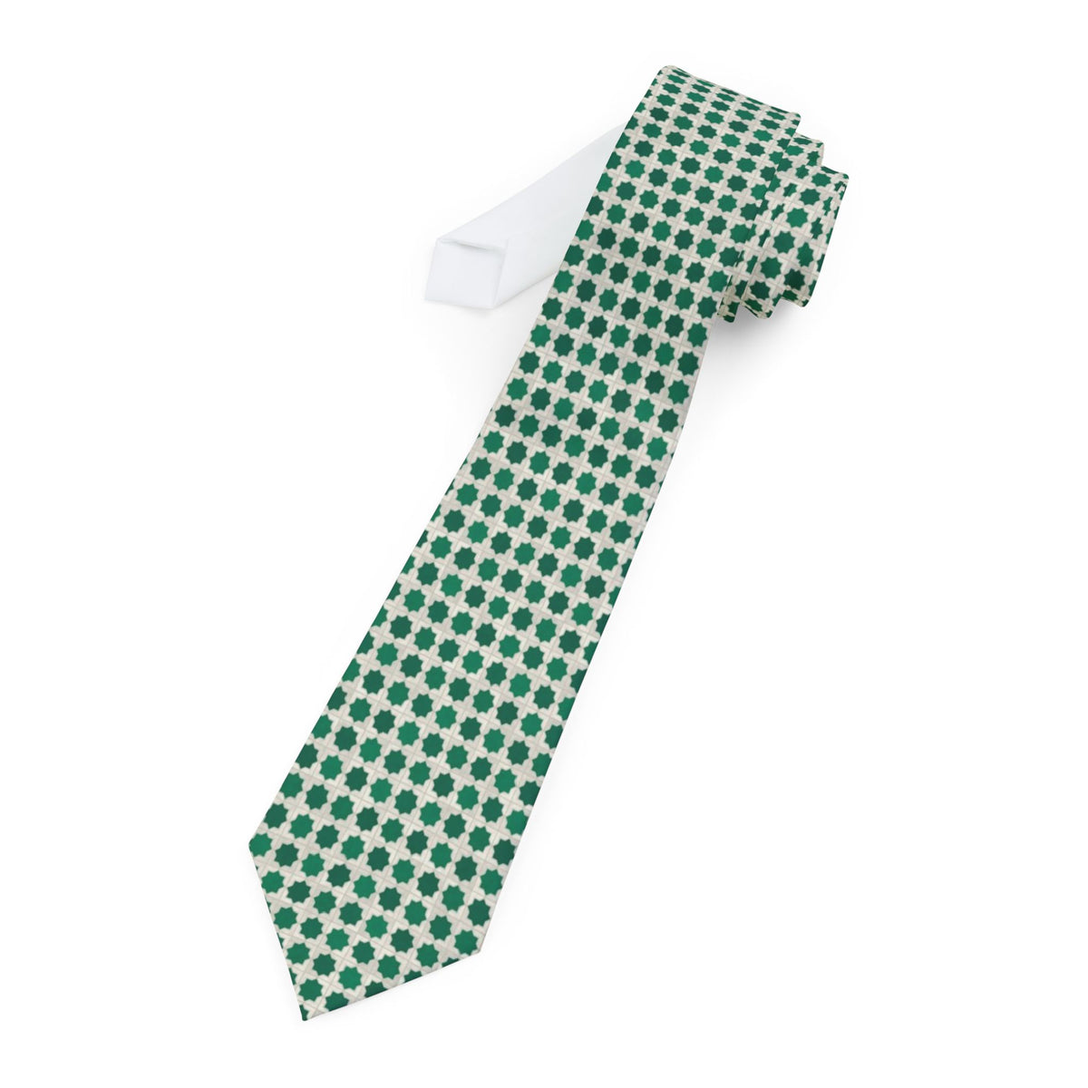 Kaalund Satin Edition - Emerald & Ivory Zellige Tile Tie
