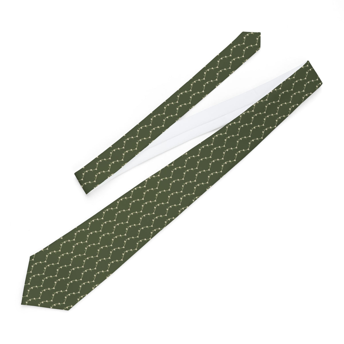 Goschenen Talisman Tie - Honeysuckle Scroll Sage