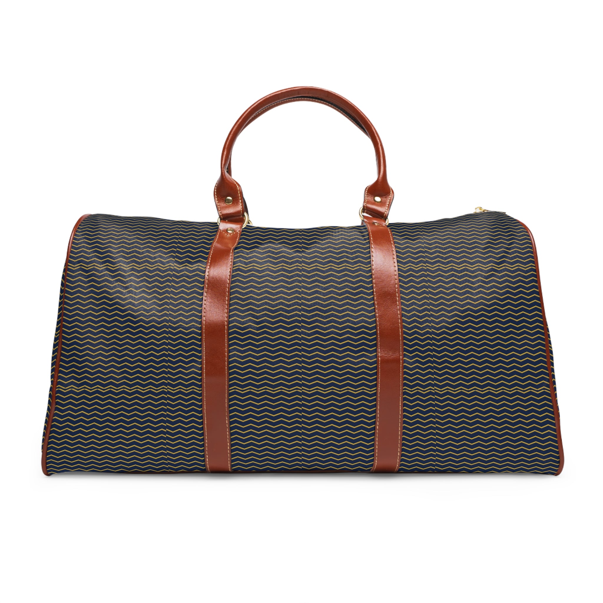 Seyne - Navy Gold Chevron Travel Bag