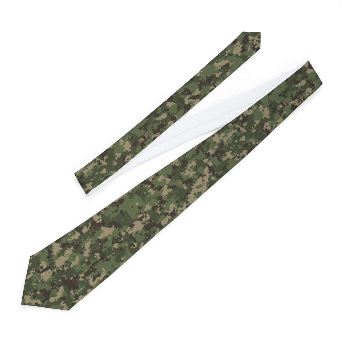 Gneisenau Satin Edition - Olive & Tan Digital Camo Tie – view 2