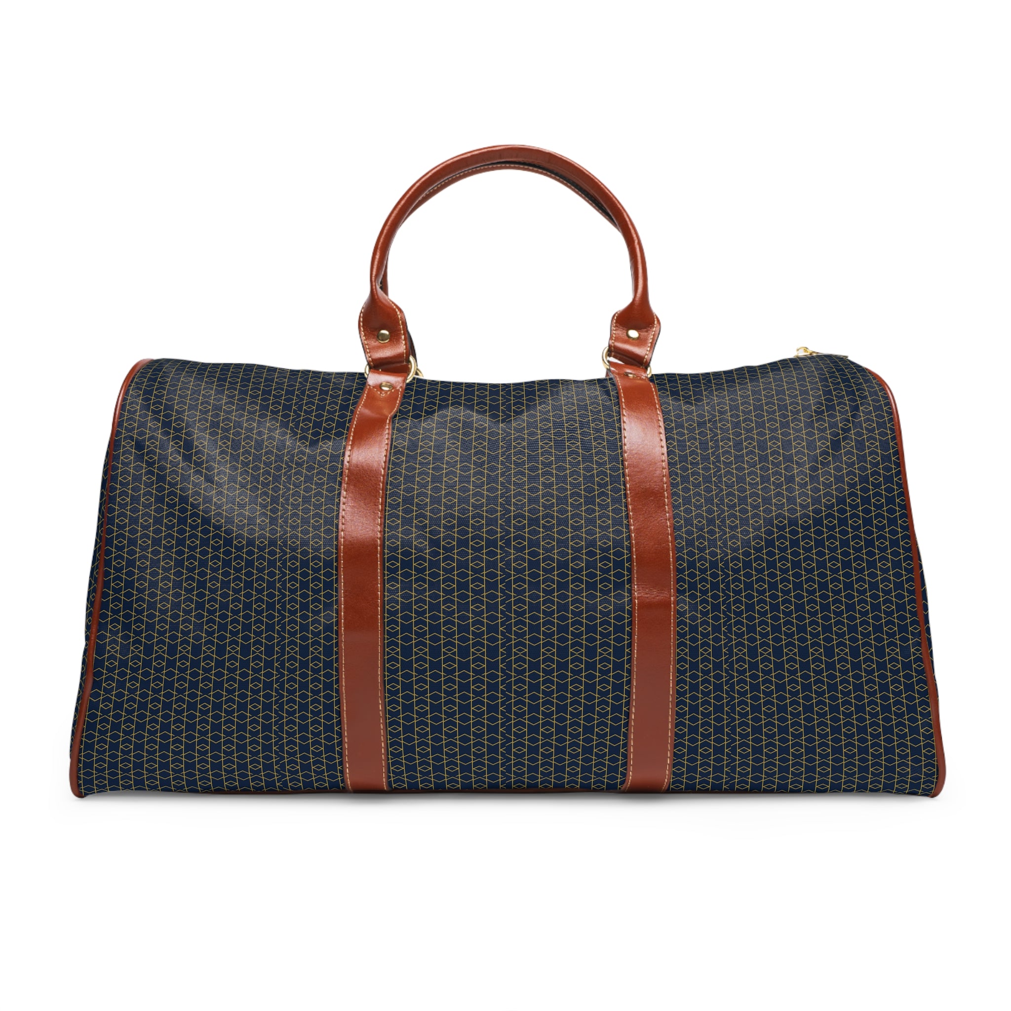 Villars - Navy Gold Honeycomb Travel Bag