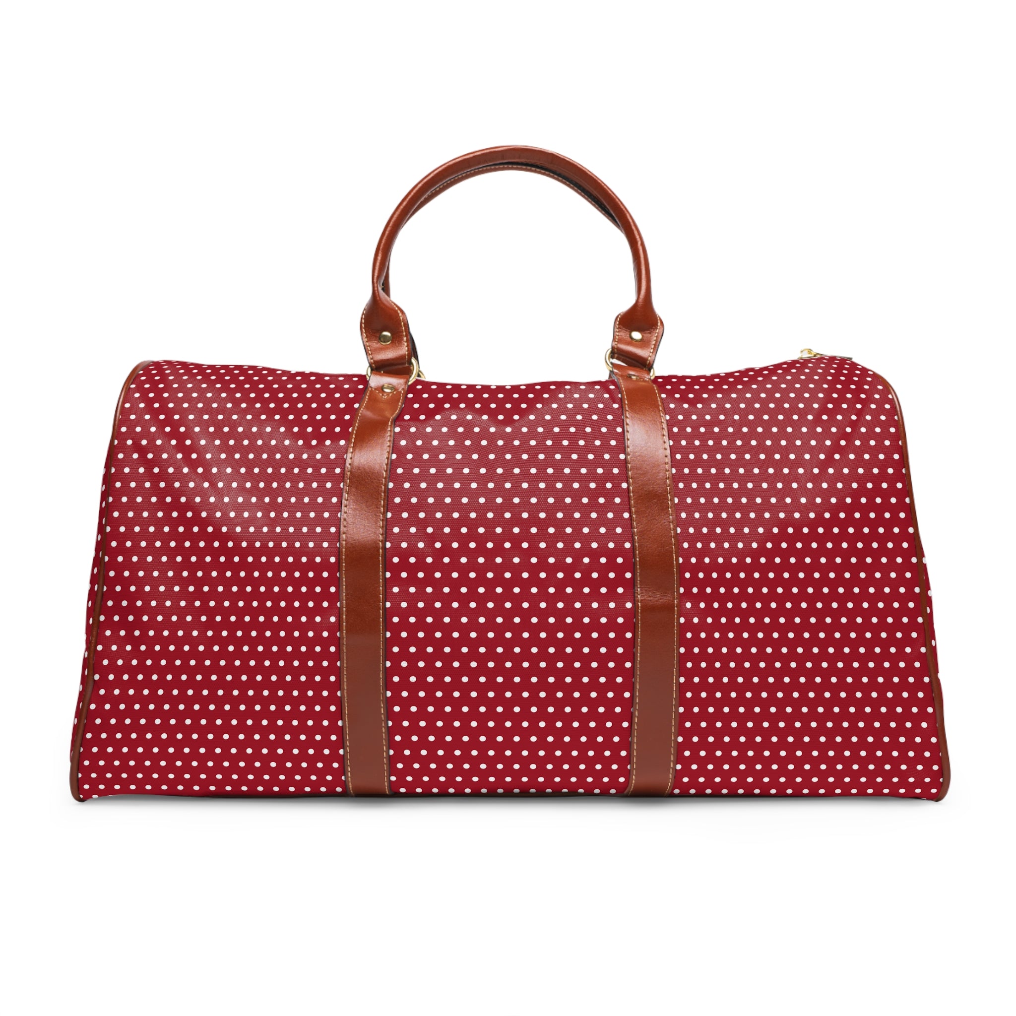 Novara - Crimson White Pin Dot Travel Bag