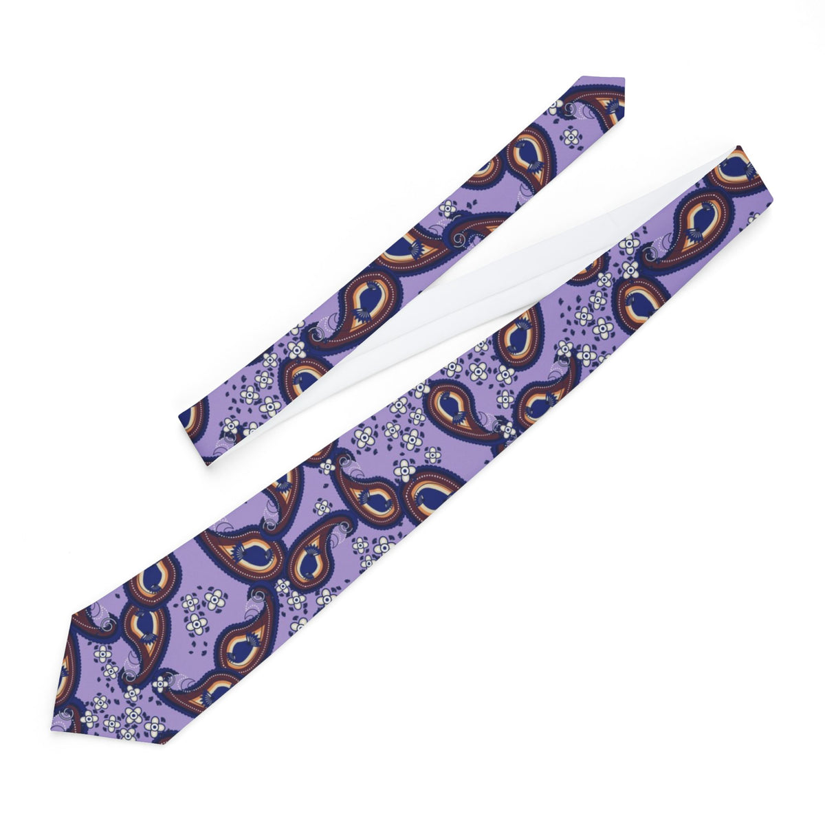 Brivio Satin Edition - Lavender & Navy Paisley Tie