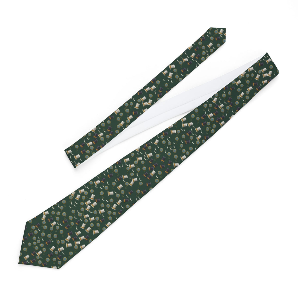 Zbaraski Satin Edition - Racing Green Monocle & Top Hat Tie – view 2