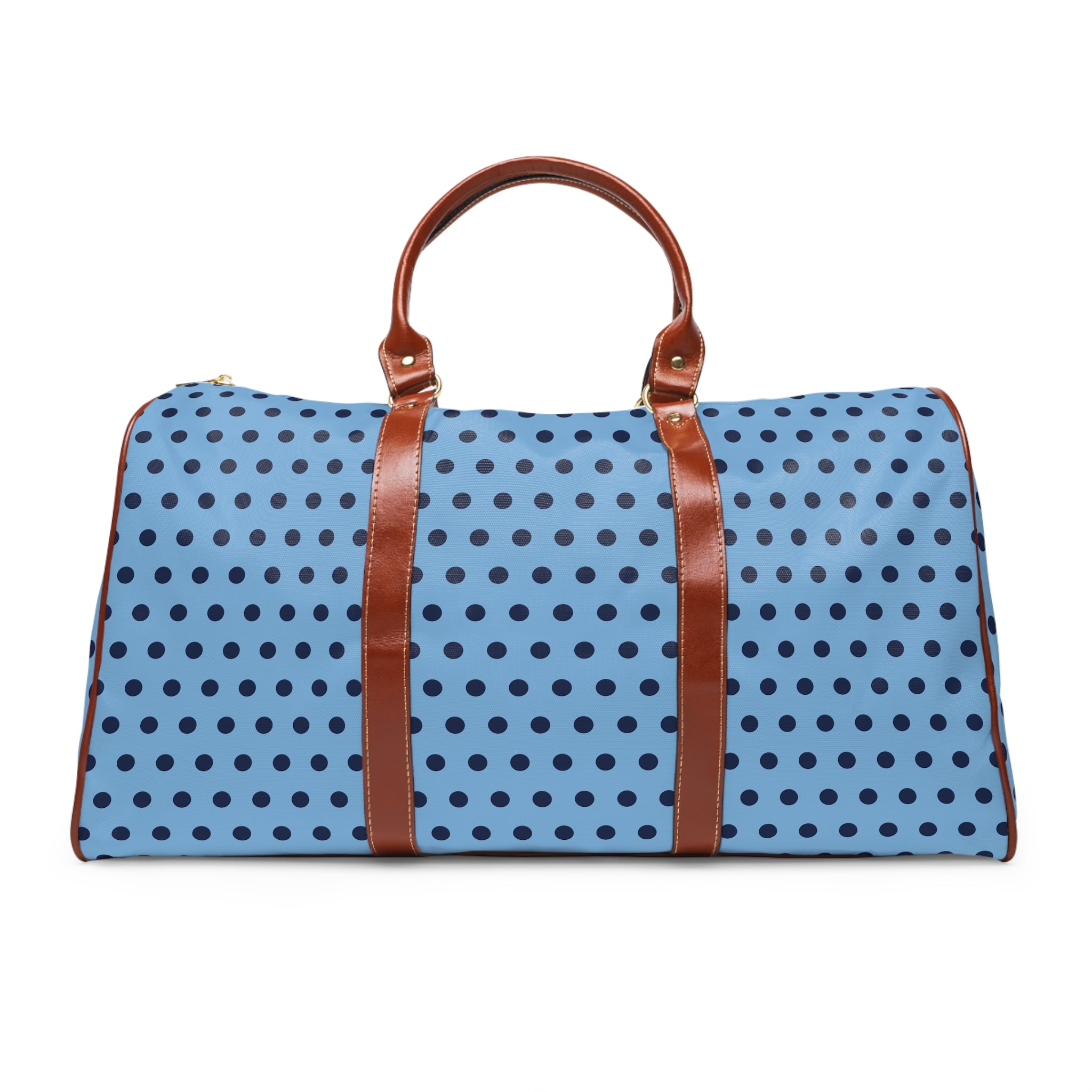 Zermatt - Sky Navy Polka Dot Travel Bag