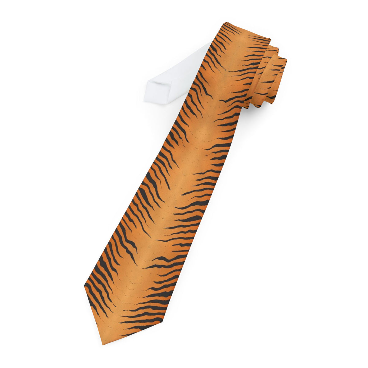 Herberstein Satin Edition - Orange & Black Tiger Stripe Tie