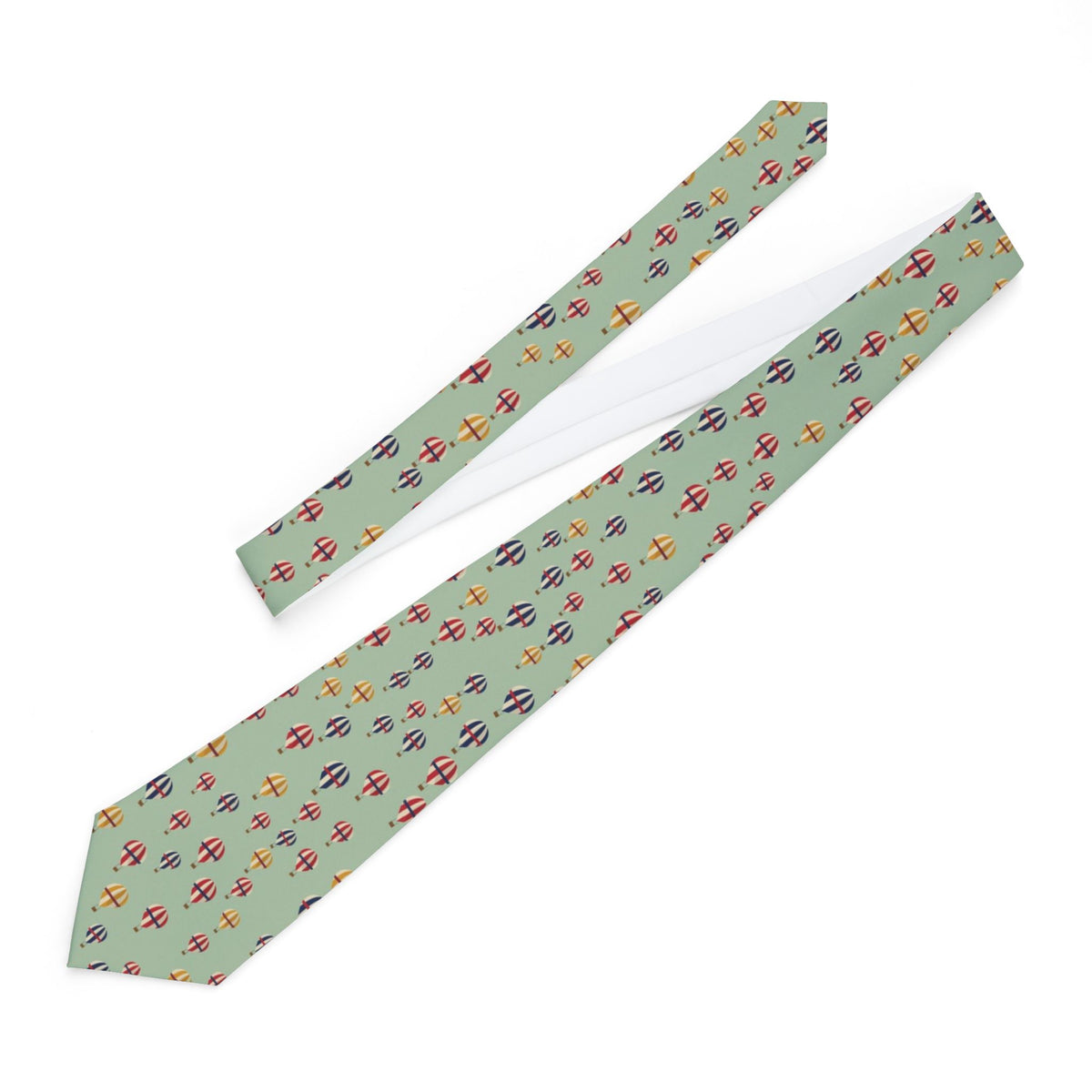 Thun Satin Edition - Sage Hot Air Balloon Tie