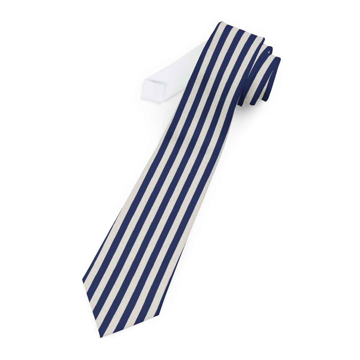 Hierta Satin Edition - Navy & Cream Deckchair Stripe Tie