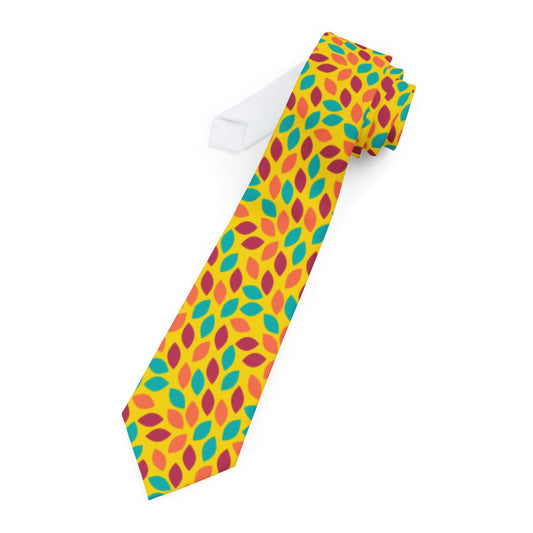Laroque Talisman Tie - Golden Petal Burst