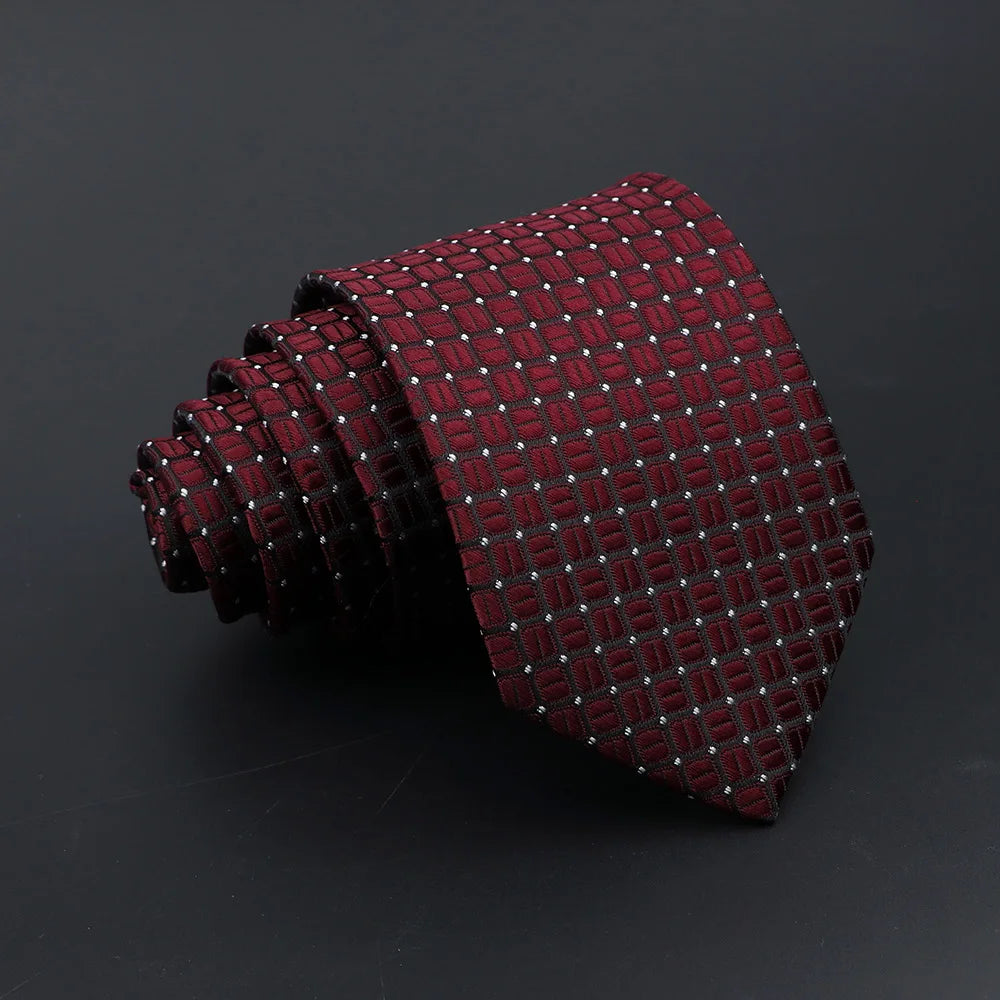 Nemours - Elegant Burgundy Textured Tie