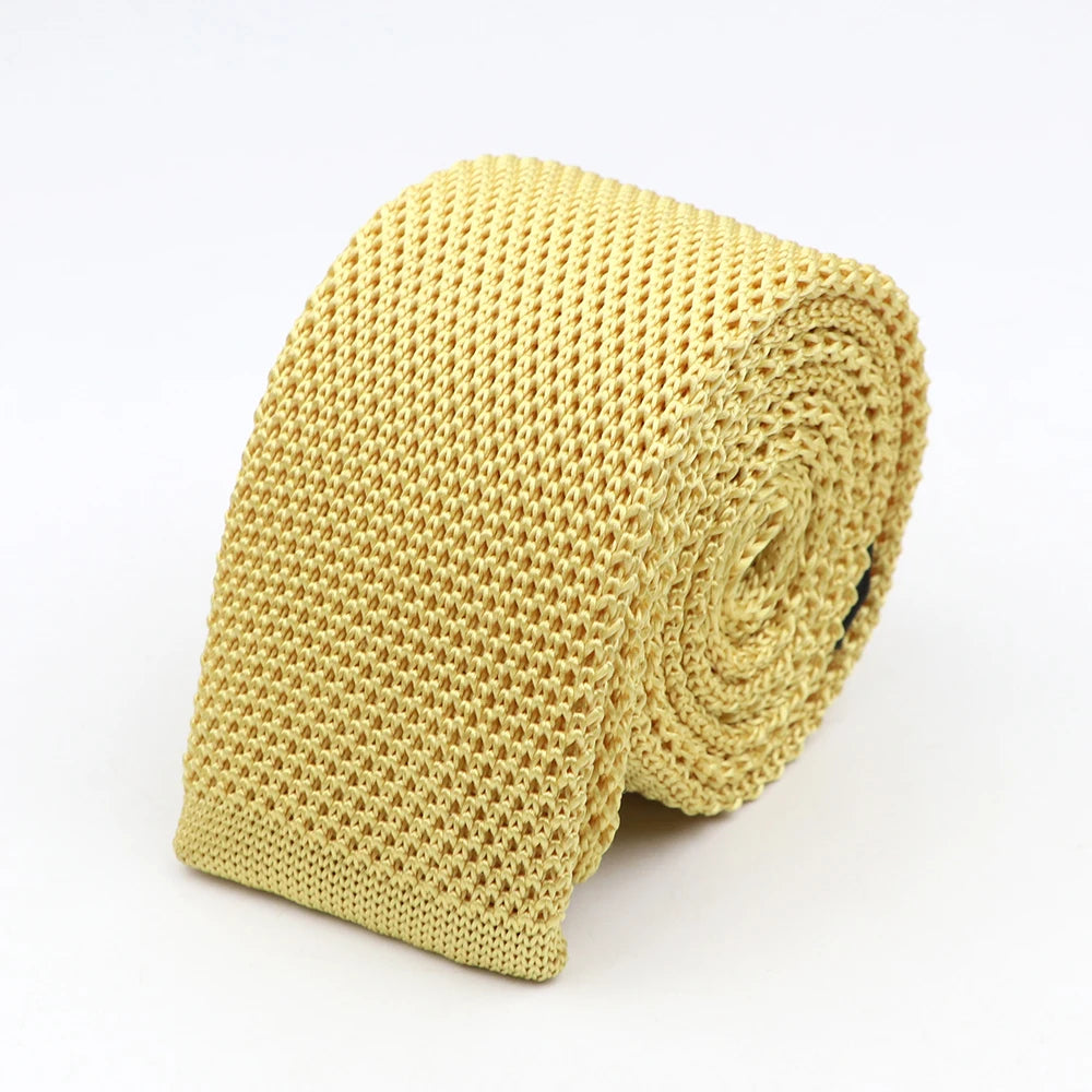 Ingram - Pale Gold Knitted Tie