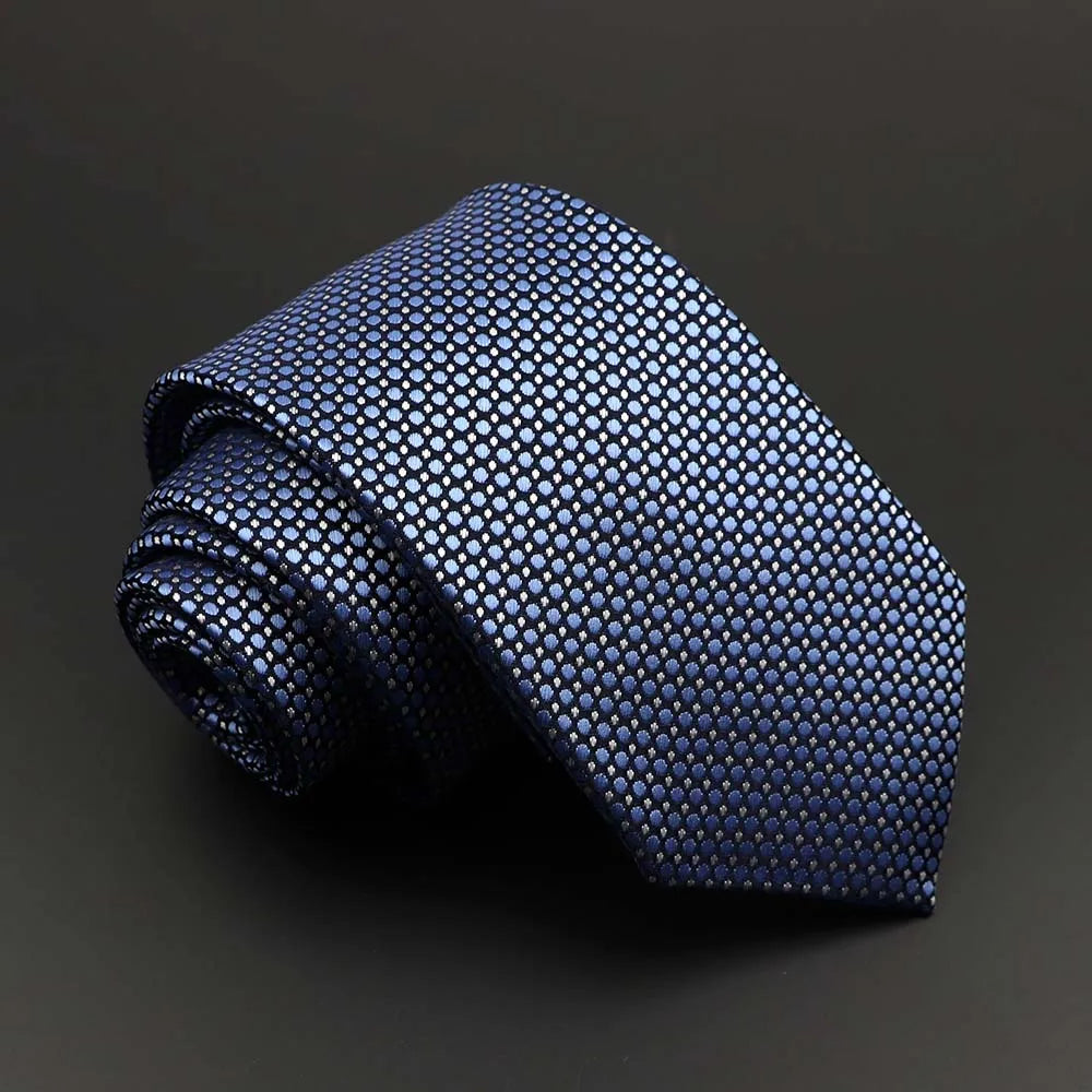 d’Autriche - Navy Micro Dot Tie – Subtle Pattern, Sharp Style