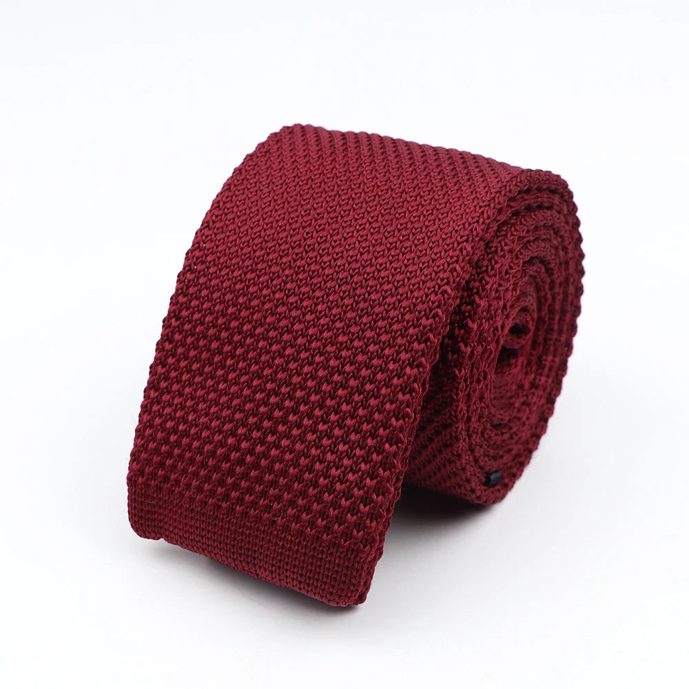 Whitmore - Burgundy Knitted Tie