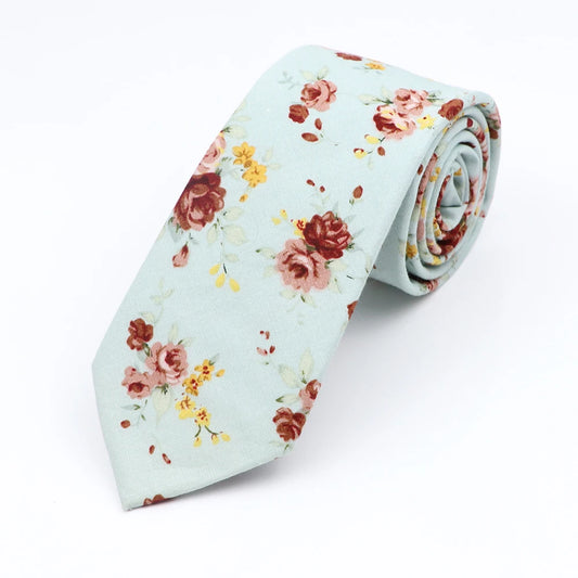 Whitcombe - Powder Blue Rose Tie