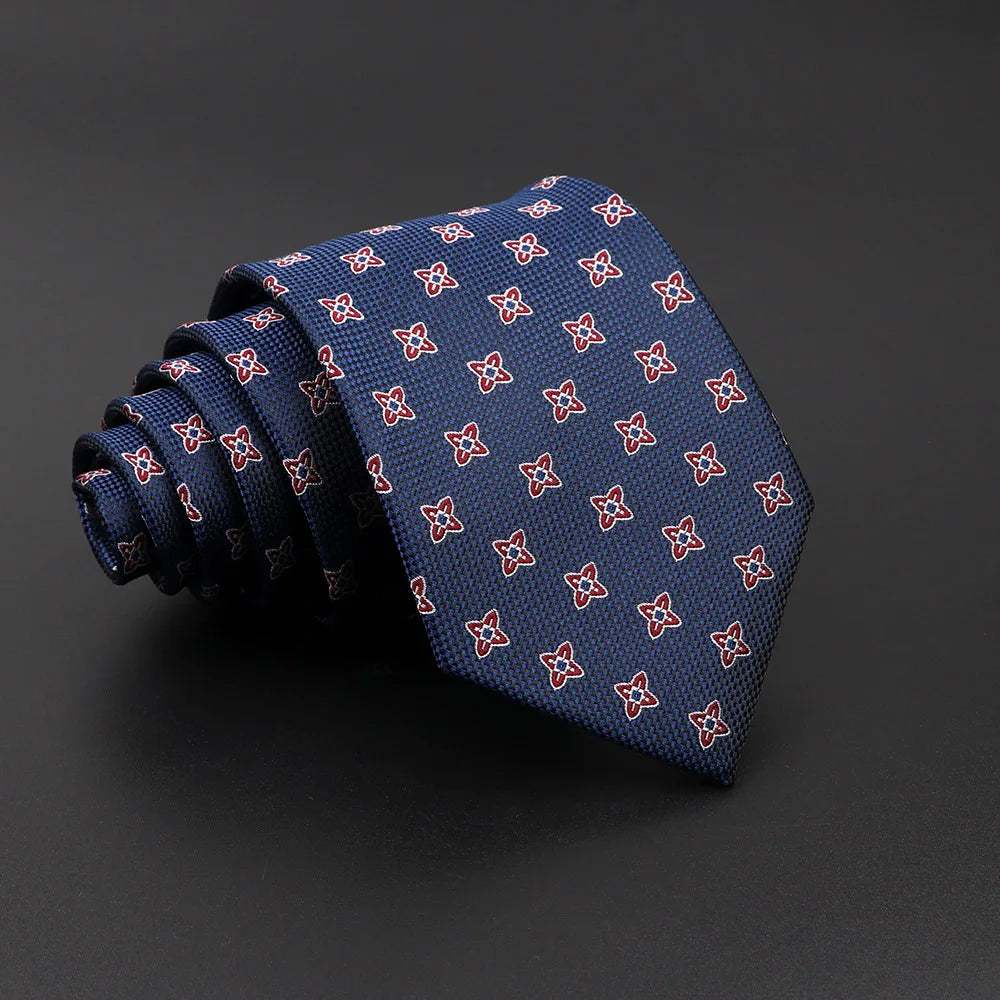 Isherwood - Navy Rose Floret Tie