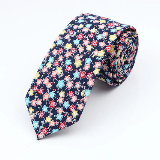 Stanhope - Black Confetti Floral Tie