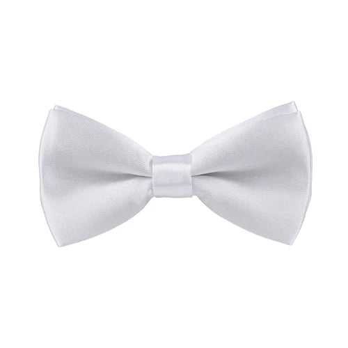 Talisman Bow Tie - Pure White Solid Bow Tie