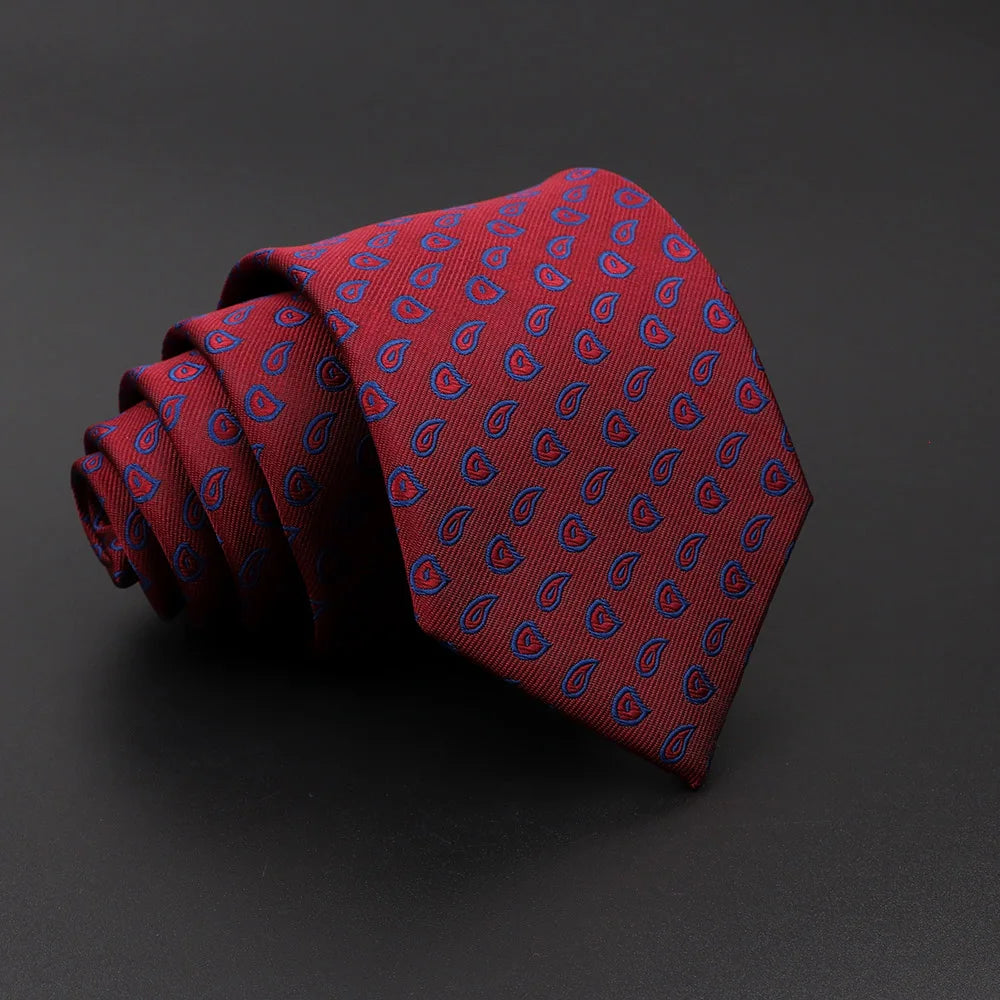 Crowther - Red Geometric Tie