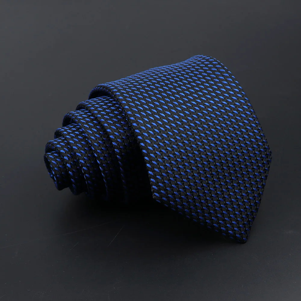 Montmorin-Saint-Hérem - Classic Black and Blue Textured Tie