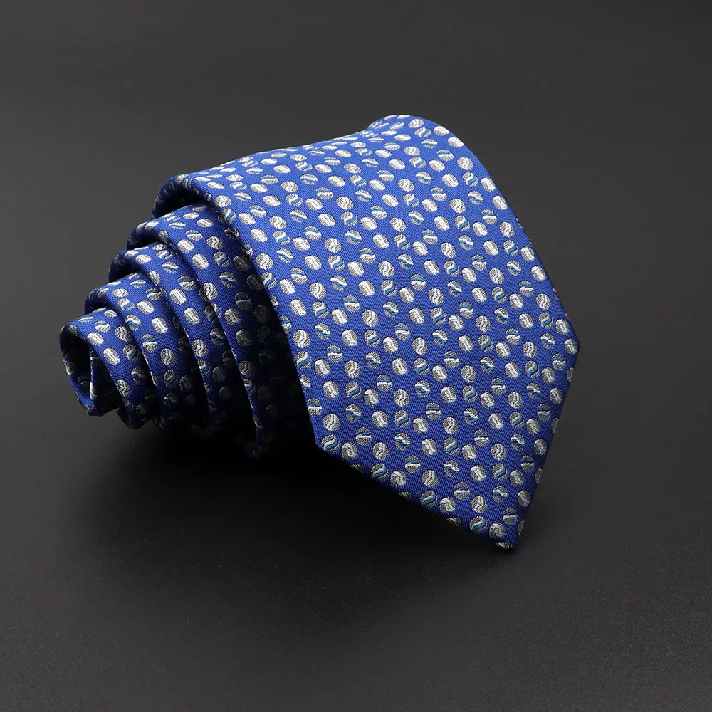 Lomax - Blue Floret Dot Tie