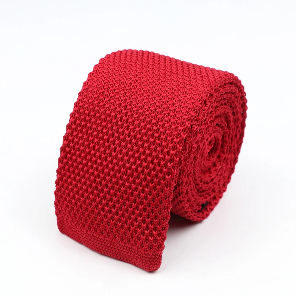 Aldridge - Crimson Red Knitted Tie