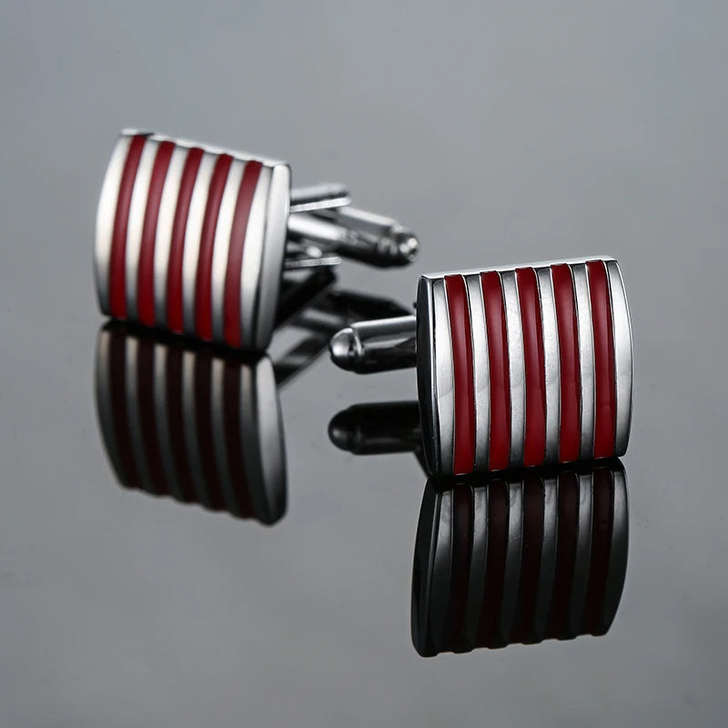 Talisman Cufflink – Gonzaga Crimson Stripes