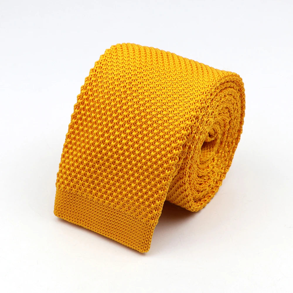 Godwin - Marigold Knitted Tie